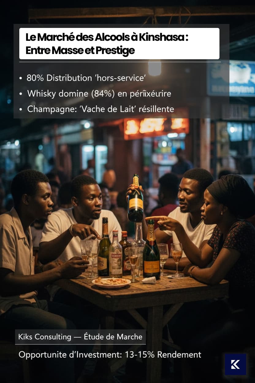 Étude de marché en RDC - Le Marché des Alcools à Kinshasa : Entre Masse et Prestige